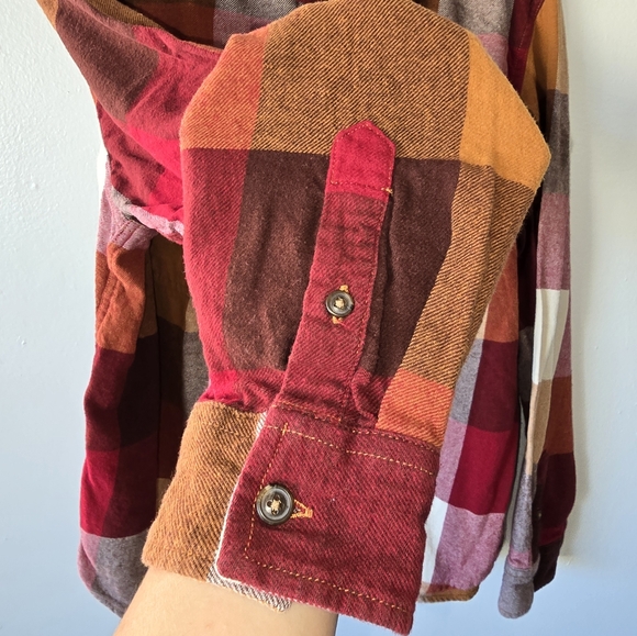 Old Navy Multicolor Women's Plaid Shirt Size XXL 100% Cotton - Picture 3 of 6